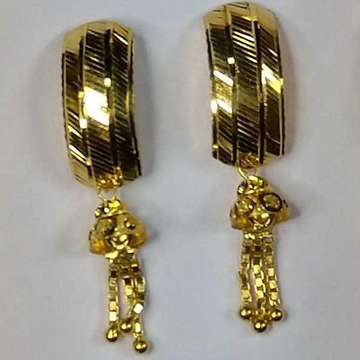 916 Gold Fancy Jtops Earrings Akm-er-121 by 