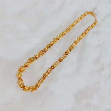 Gold Hollow Chain 22k Hallmark by Ghunghru Jewellers