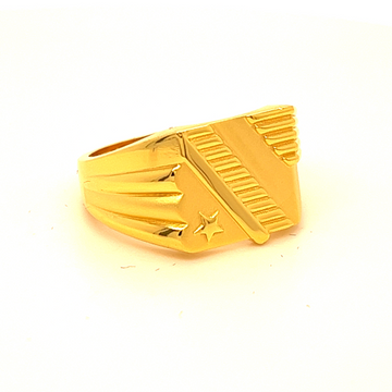 Modern lines Gents Ring by 