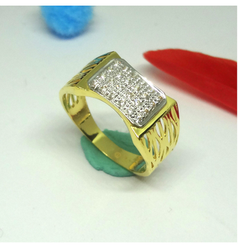 916 cz gold diamond ring