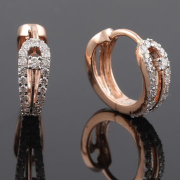 18kt designer diamond stud bali earrings by 