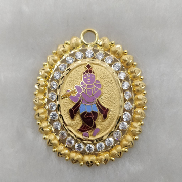 916 Gold Gent's Fancy Krishna Pendant