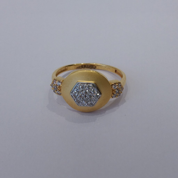 916 Gold Hallmark Fancy Ladies Ring by Pratima Jewellers