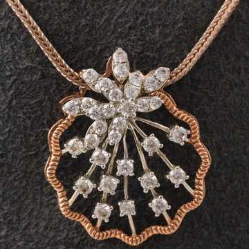 18kt rose gold diamond fancy pendant  by 