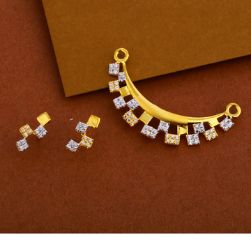 916 Gold  Mangalsutra Women's Gorgeous Pendant Set...