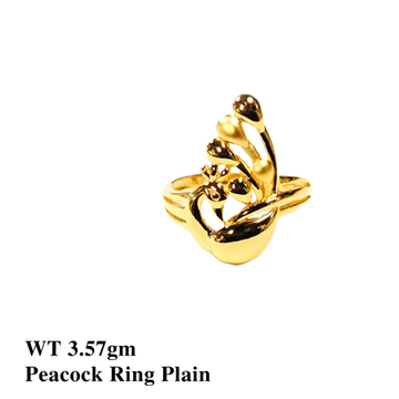 22K Peacock Ring Plain by 
