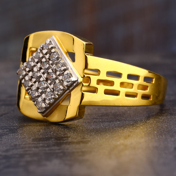 916 CZ  Gold Men's Fancy Ring MR588