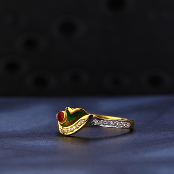 22KT Gold Hallmark  Designer Ladies Ring LR1162