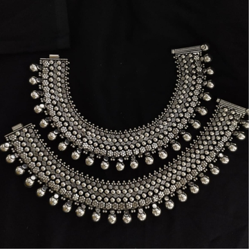 pure silver Oxidised Heavy payal pO-208-04 by 