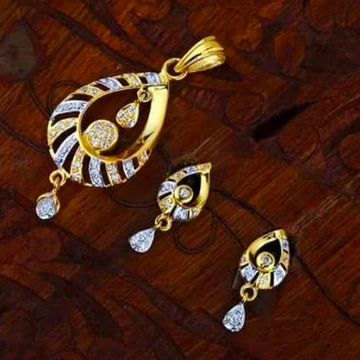 916 gold chain pendantset RH_pset63