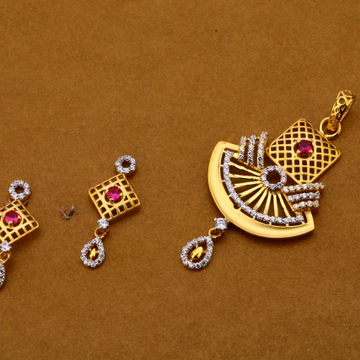 Ladies pendant set 916 cz by 