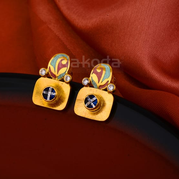 916 Gold Ladies Fancy Hallmark Antique Earring LAE...