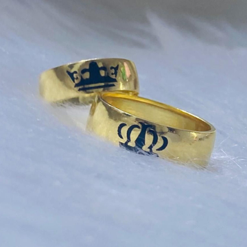 10K Solid Yellow Gold Diamond Cut King Queen Crown Ring. Size 7 | eBay