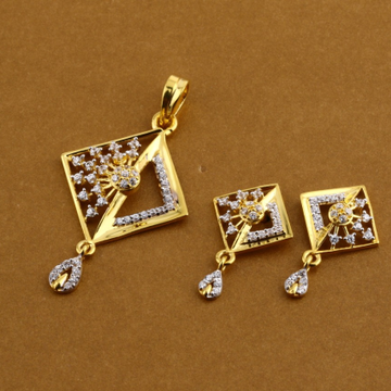 916 Gold Ladies Pendant Set FPS321
