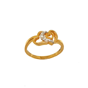 22K Gold Heart Shaped Ring MGA - LRG0153