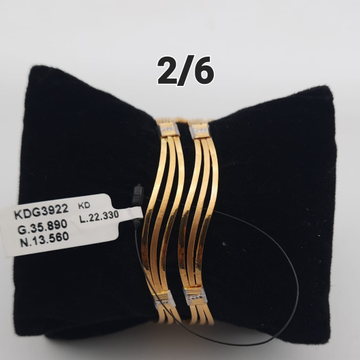 916 Gold Fancy Daily Wear Bangles by Saideep Jewels