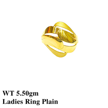 22K Ladies Ring Plain by 