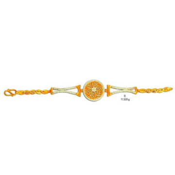 22kt Gold Designer Ladies Lucky CZ by 