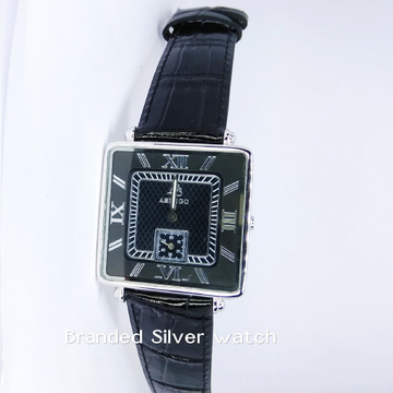 92.5 sterling silver exclusive leather watch ml-01...