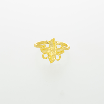 Light-Weight 22kt Floral Ring