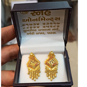 22k(916) kalkatti earrings by Sneh Ornaments