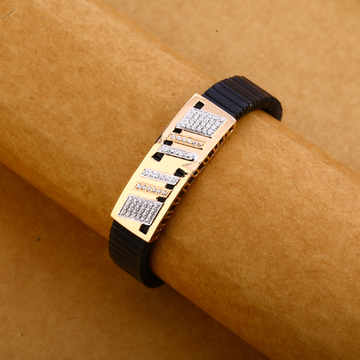 750 ROSE Gold Classic Leather Bracelet MLB296