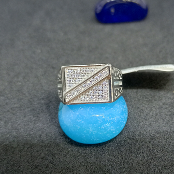 925 Silver Designer Gents Ring by Ghunghru Jewellers