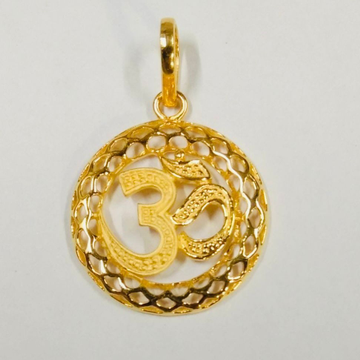 22 kt gold god om pendant  by 