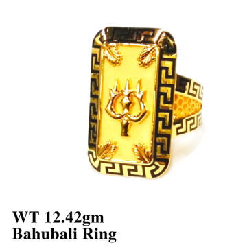 22K Bahubali Trishul Ring by 