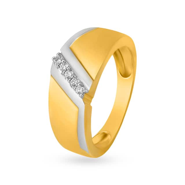 916 gold anniversary design ring