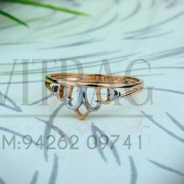 18kt rose gold fancy ladies ring lrg -0737