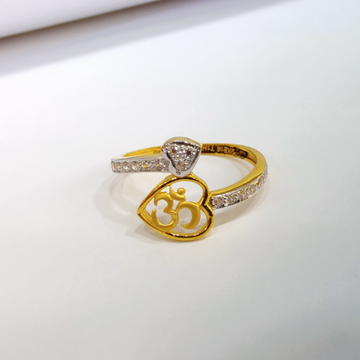 916 Gold Om Design Ladies ring by 