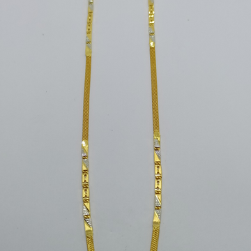 22k Yellow Gold  nawabi chain by Suvidhi Ornaments