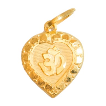 22 k gold om pendent by 