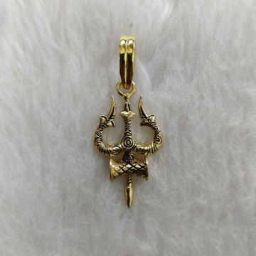 Gold Trishul pendant
