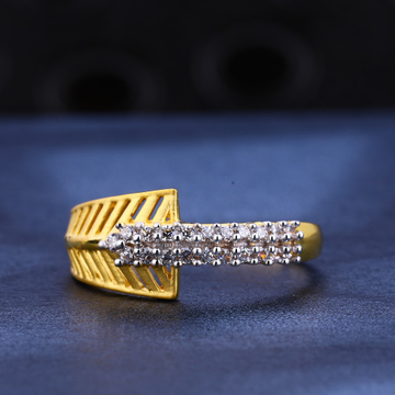 22KT Gold  Women's  Designer Hallmark CZ  Ring LR6...