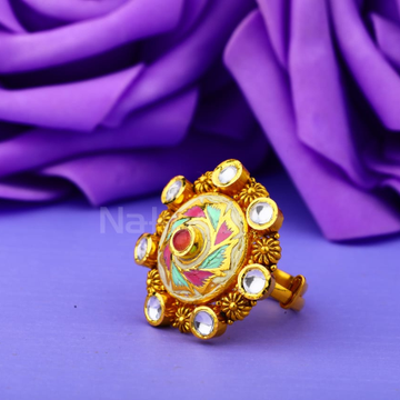 916 Gold Hallmark Antique Fancy Ladies Ring LAR279