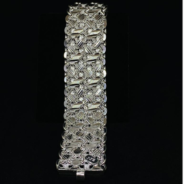 silver men's heavy design bracelet