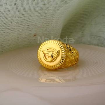 916 Gold Hallmark Mens Gorgeous Plain Ring MPR175
