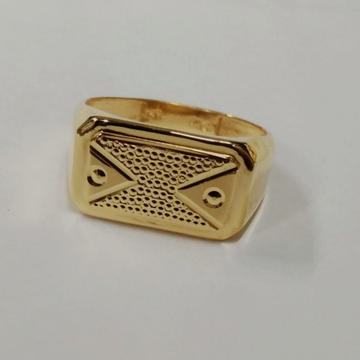 Gold dazzling gents ring by 