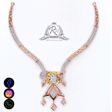 22 carat gold traditional necklace set RH-NS544