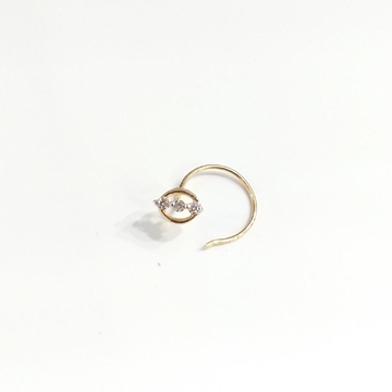  gold real Fancy diamond nose pin by 