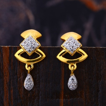 22 carat gold fancy ladies earrings RH-LE873