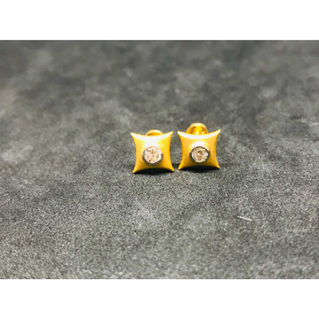 22k Men's Single Stone Earrings