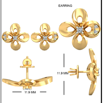 22Kt Yellow Gold Hester Earrings For Women