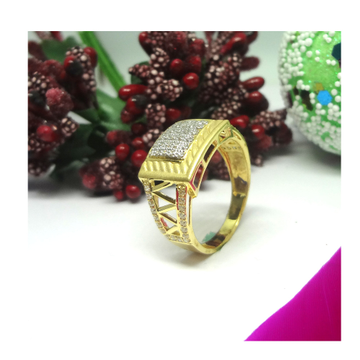 916 GOLD CZ DIAMOND ADORABLE GENTS RING