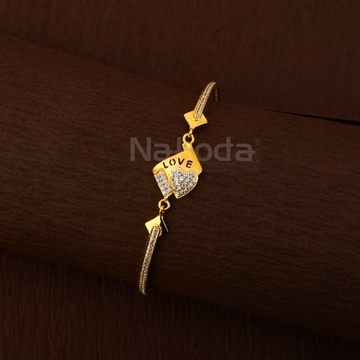750 Gold CZ Hallmark Ladies Exclusive Kada Bracele...