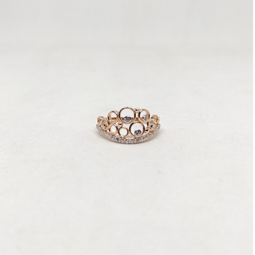 18k Rose gold engagement ring by Rajasthan Jewellers Private Limited