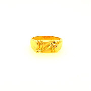 22k Yellow Gold Designer Plain Ring by 