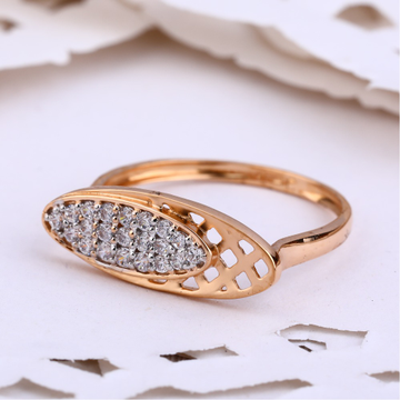 18KT Rose Gold CZ exclusive Hallmark Ring RLR605